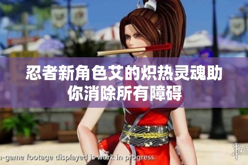 忍者新角色艾的炽热灵魂助你消除所有障碍