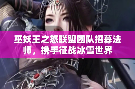 巫妖王之怒联盟团队招募法师，携手征战冰雪世界
