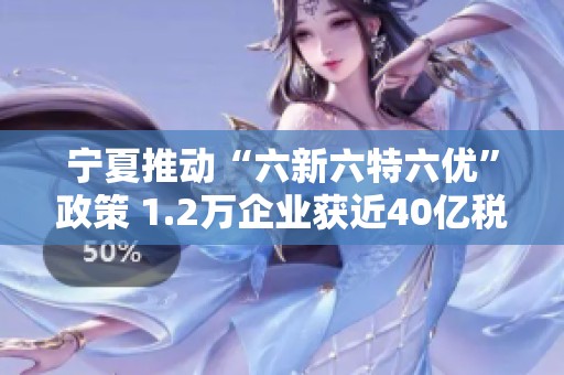 宁夏推动“六新六特六优”政策 1.2万企业获近40亿税费减免