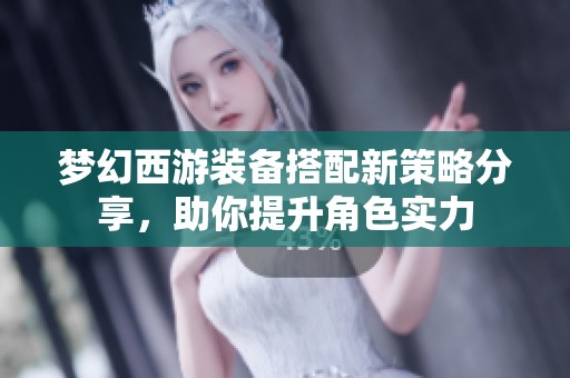 梦幻西游装备搭配新策略分享，助你提升角色实力