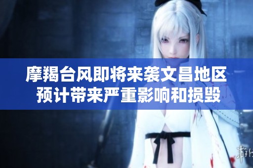 摩羯台风即将来袭文昌地区 预计带来严重影响和损毁