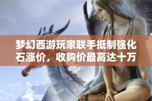 梦幻西游玩家联手抵制强化石涨价，收购价最高达十万