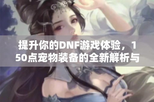 提升你的DNF游戏体验，150点宠物装备的全新解析与推荐