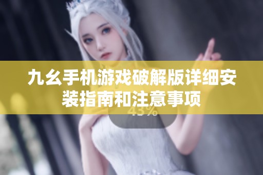 九幺手机游戏破解版详细安装指南和注意事项