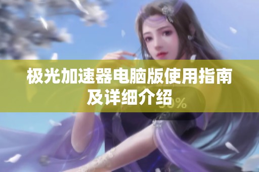 极光加速器电脑版使用指南及详细介绍