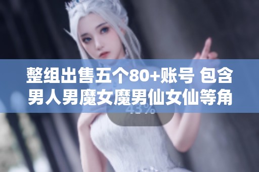 整组出售五个80+账号 包含男人男魔女魔男仙女仙等角色