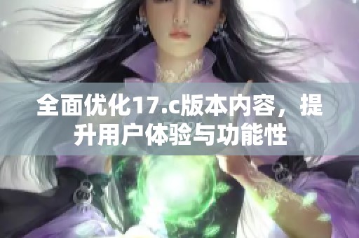 全面优化17.c版本内容，提升用户体验与功能性