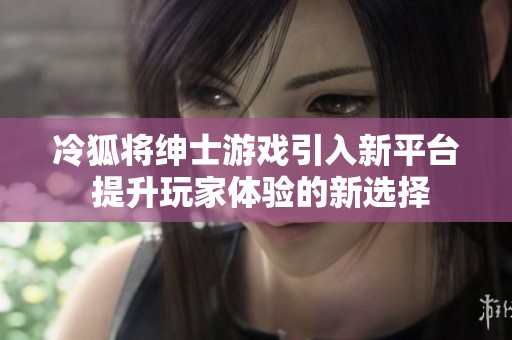 冷狐将绅士游戏引入新平台 提升玩家体验的新选择