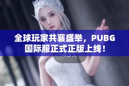 全球玩家共襄盛举，PUBG国际服正式正版上线！