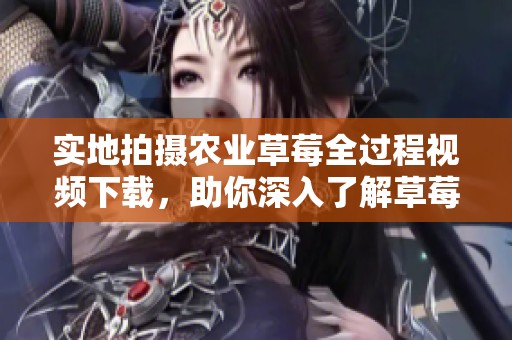 实地拍摄农业草莓全过程视频下载，助你深入了解草莓种植技巧