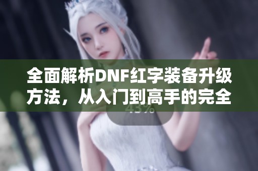 全面解析DNF红字装备升级方法，从入门到高手的完全攻略