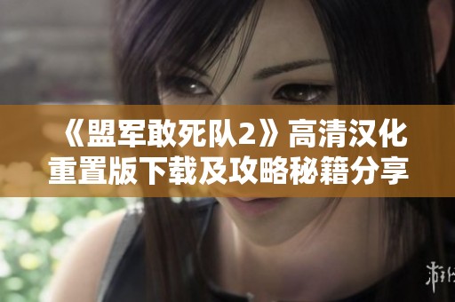 《盟军敢死队2》高清汉化重置版下载及攻略秘籍分享