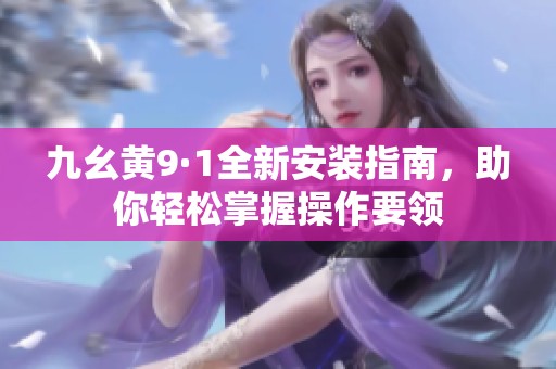 九幺黄9·1全新安装指南，助你轻松掌握操作要领