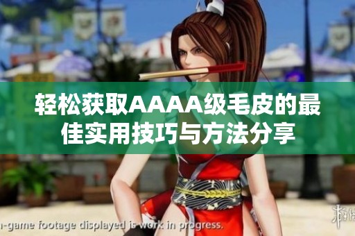 轻松获取AAAA级毛皮的最佳实用技巧与方法分享