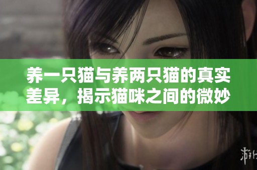 养一只猫与养两只猫的真实差异，揭示猫咪之间的微妙关系