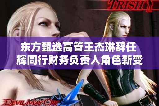 东方甄选高管王杰琳辞任 辉同行财务负责人角色新变动