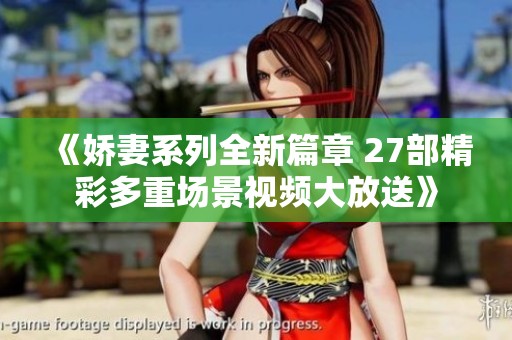 《娇妻系列全新篇章 27部精彩多重场景视频大放送》