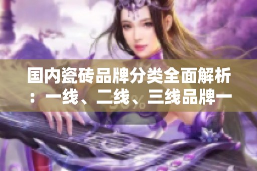 国内瓷砖品牌分类全面解析：一线、二线、三线品牌一览