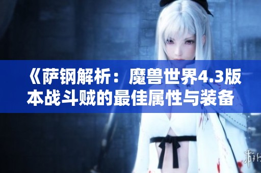 《萨钢解析：魔兽世界4.3版本战斗贼的最佳属性与装备选择攻略》