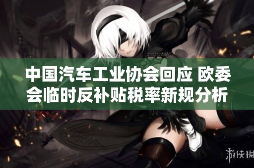 中国汽车工业协会回应 欧委会临时反补贴税率新规分析