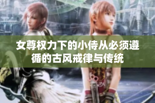 女尊权力下的小侍从必须遵循的古风戒律与传统
