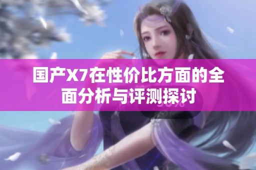 国产X7在性价比方面的全面分析与评测探讨