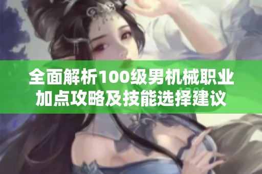 全面解析100级男机械职业加点攻略及技能选择建议