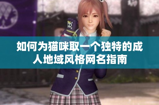 如何为猫咪取一个独特的成人地域风格网名指南