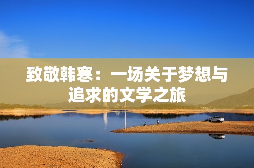 致敬韩寒：一场关于梦想与追求的文学之旅