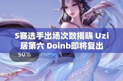 S赛选手出场次数揭晓 Uzi居第六 Doinb即将复出