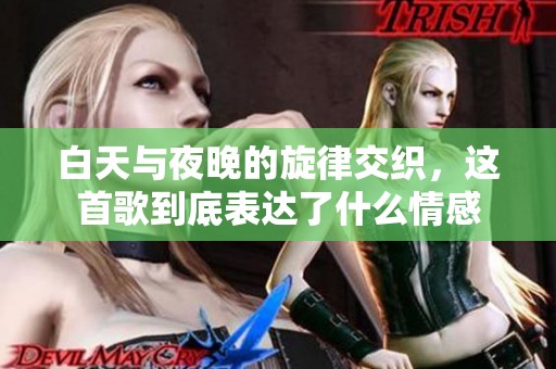 白天与夜晚的旋律交织，这首歌到底表达了什么情感