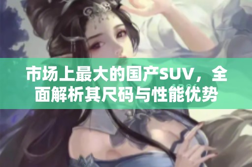 市场上最大的国产SUV，全面解析其尺码与性能优势
