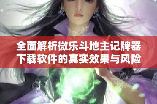 全面解析微乐斗地主记牌器下载软件的真实效果与风险