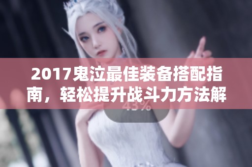 2017鬼泣最佳装备搭配指南，轻松提升战斗力方法解析