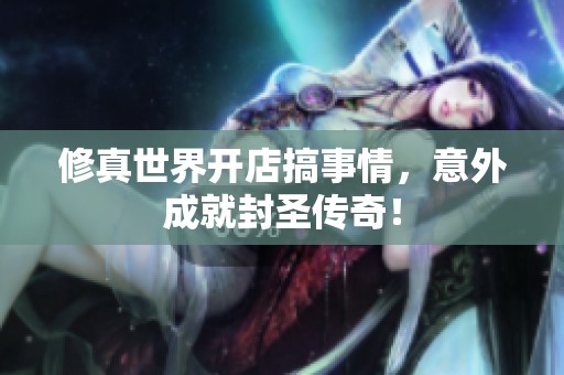 修真世界开店搞事情，意外成就封圣传奇！