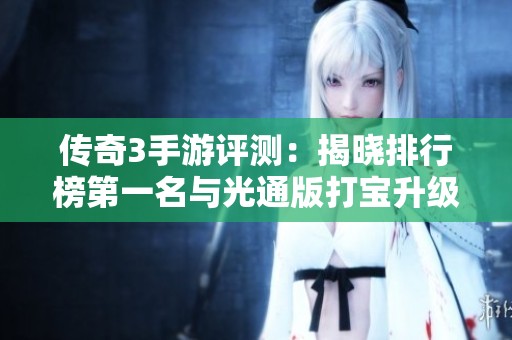 传奇3手游评测：揭晓排行榜第一名与光通版打宝升级攻略