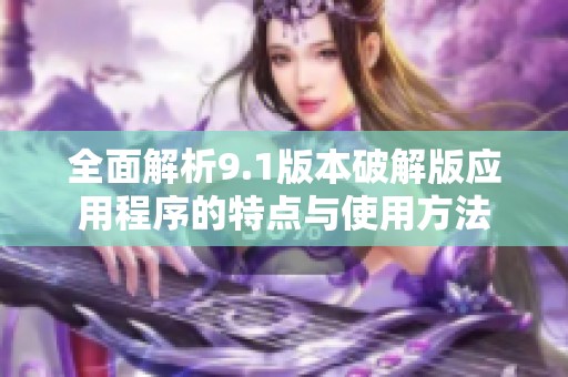 全面解析9.1版本破解版应用程序的特点与使用方法