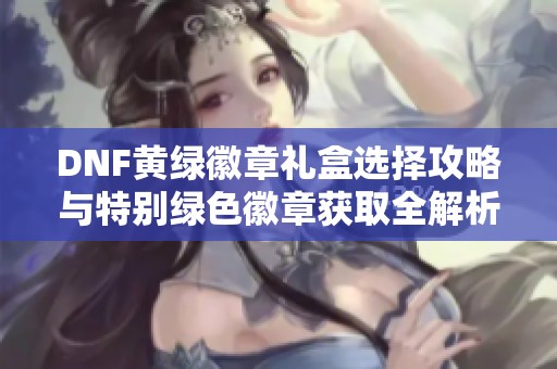 DNF黄绿徽章礼盒选择攻略与特别绿色徽章获取全解析