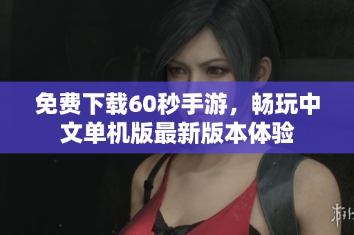 免费下载60秒手游，畅玩中文单机版最新版本体验