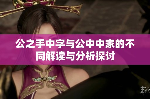 公之手中字与公中中家的不同解读与分析探讨