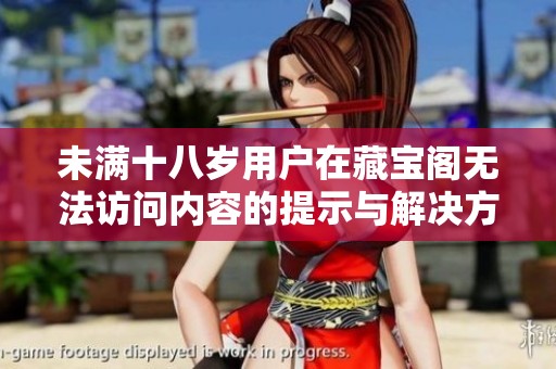 未满十八岁用户在藏宝阁无法访问内容的提示与解决方案
