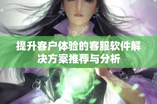 提升客户体验的客服软件解决方案推荐与分析