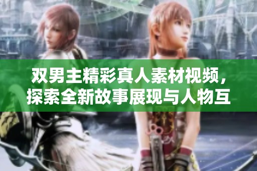 双男主精彩真人素材视频，探索全新故事展现与人物互动