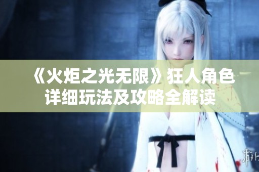 《火炬之光无限》狂人角色详细玩法及攻略全解读