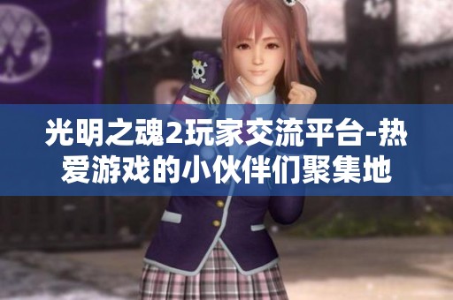 光明之魂2玩家交流平台-热爱游戏的小伙伴们聚集地
