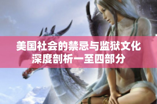 美国社会的禁忌与监狱文化深度剖析一至四部分