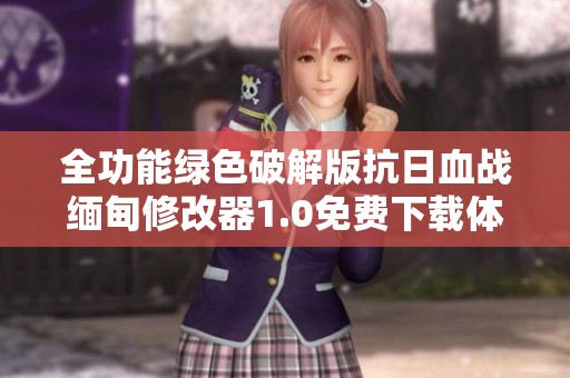全功能绿色破解版抗日血战缅甸修改器1.0免费下载体验