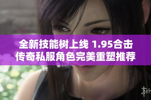 全新技能树上线 1.95合击传奇私服角色完美重塑推荐
