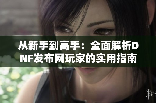 从新手到高手：全面解析DNF发布网玩家的实用指南