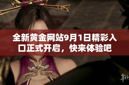 全新黄金网站9月1日精彩入口正式开启，快来体验吧